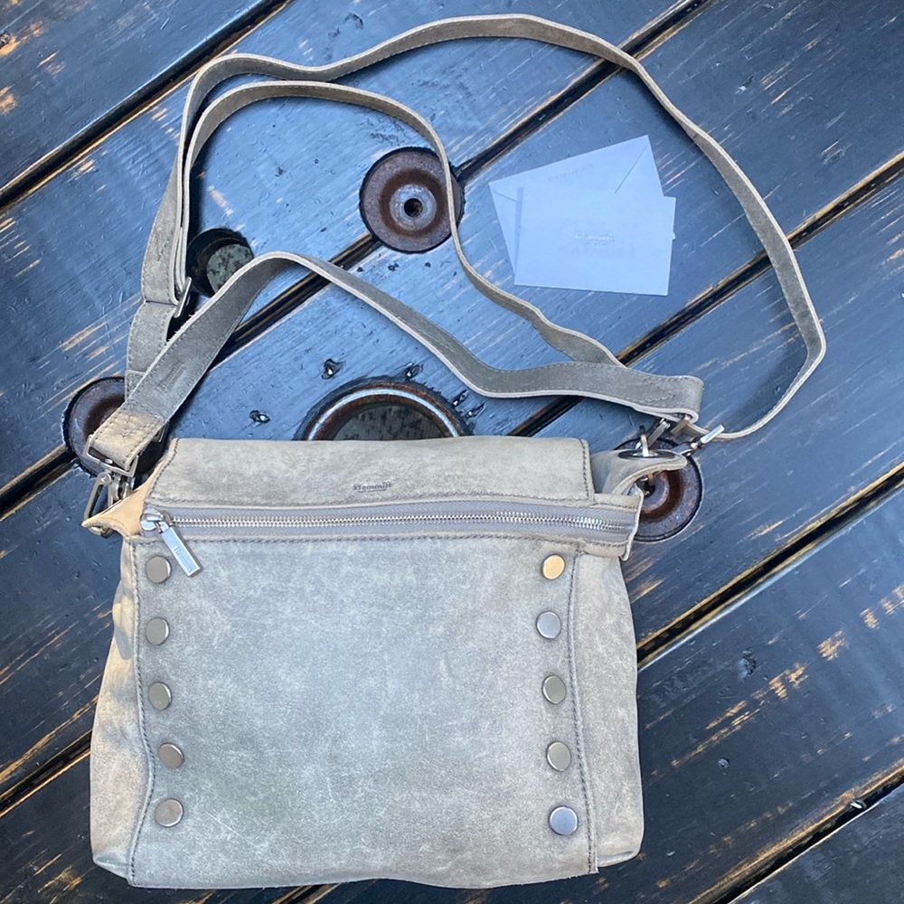 Hammitt Daniel Medium Pewter Handbag or Shoulder Bag